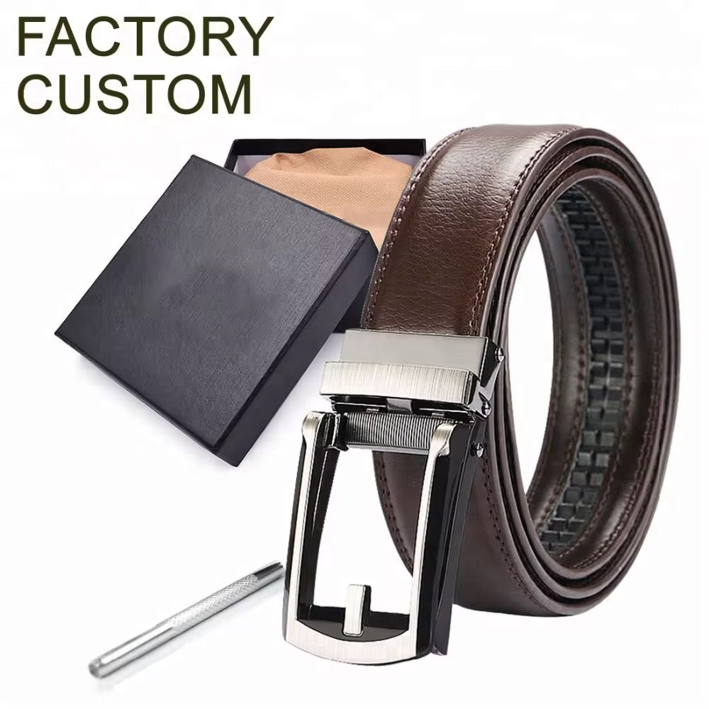 Ceinture en Cuir à Boucle Automatique