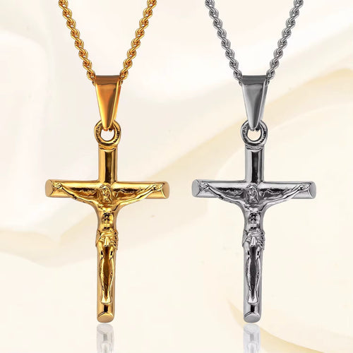 Collier Jésus-Christ Crucifix Divin™ – Foi & Élégance