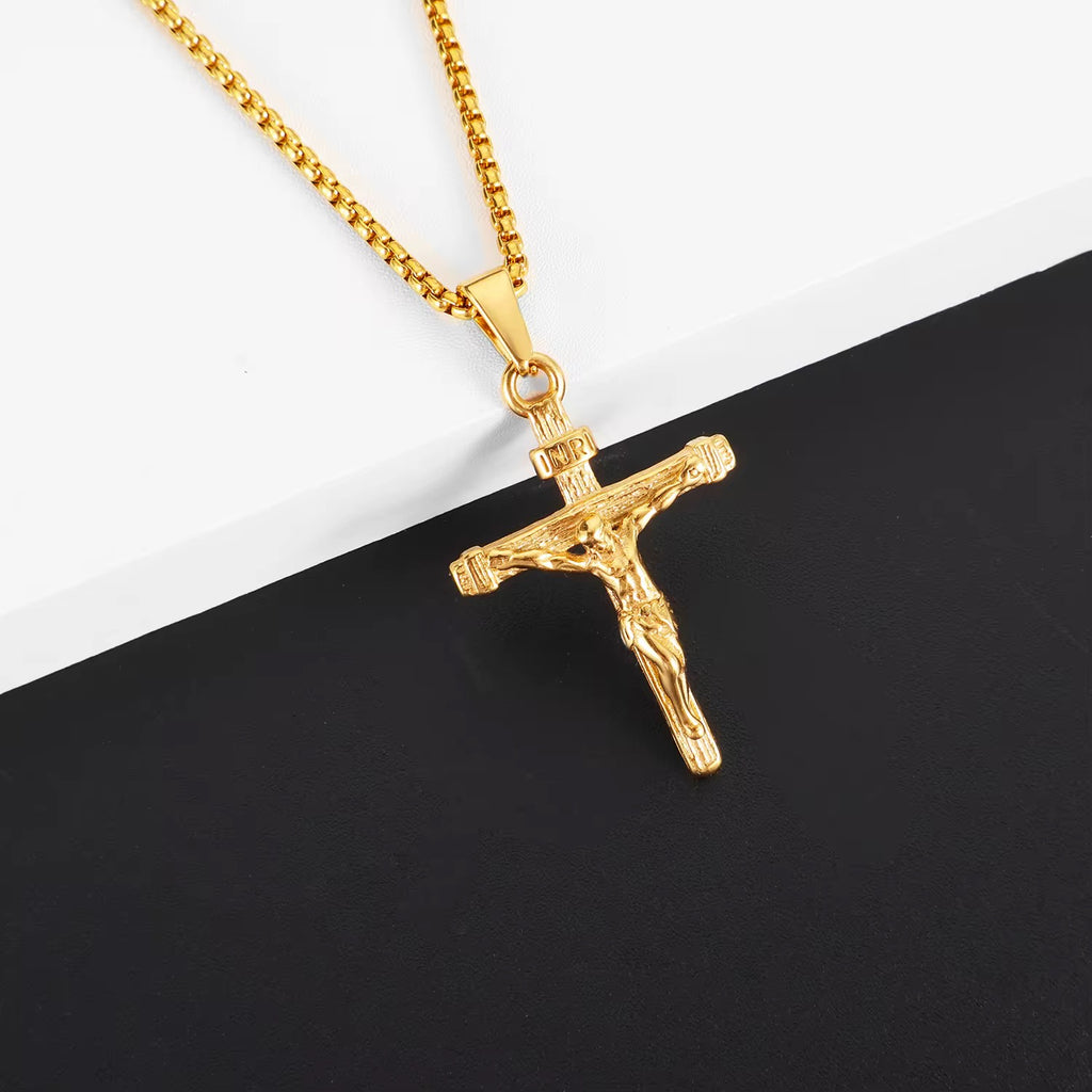 Collier Jésus-Christ Crucifix Divin™ – Foi & Élégance
