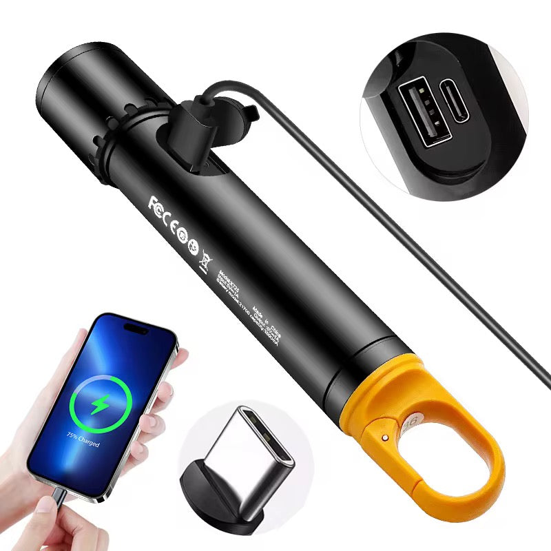 🔦 Lampe Torche LED Rechargeable Multifonction – Éclairage Ultra Puissant + Pow
