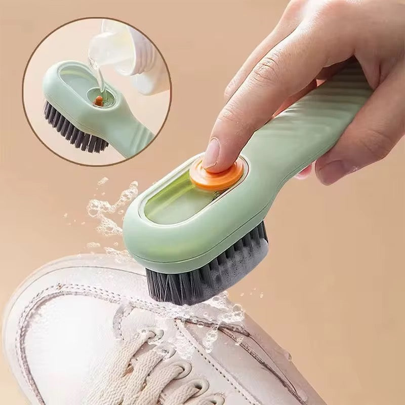 Brosse de Nettoyage Multifonction avec Distributeur de Savon