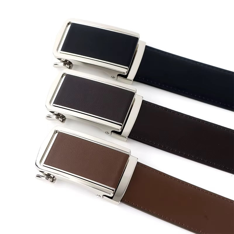 🖤 Ceinture Homme en Cuir de Vachette – Boucle Automatique Premium