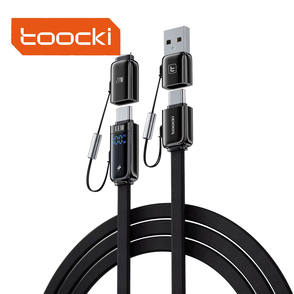 ⚡ Câble Toocki 4-en-1 – Charge Rapide 100W