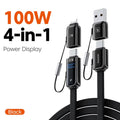 ⚡ Câble Toocki 4-en-1 – Charge Rapide 100W